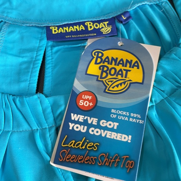 Banana Boat UPF 50+ sun protection,sleeveless pullover shift top,stretch,summer - Picture 8 of 9